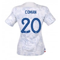 Francúzsko Kingsley Coman #20 Vonkajší Ženy futbalový dres MS 2022 Krátky Rukáv